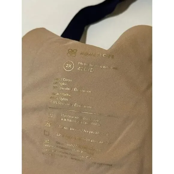 Honeylove CrossOver Bra 2X 42C/D NAVY BLUE - Picture 4 of 4